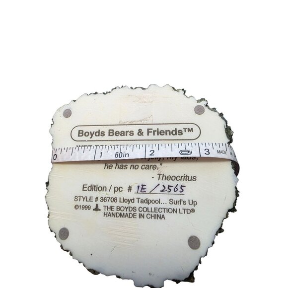 Boyd's Bears Frog Figure Lloyd Tadpool Vintage 1999 - Picture 10 of 10